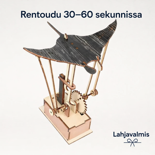 Käsintehty puinen manta-rausku